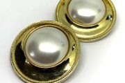 Mid century costume earrings