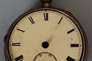 Antique 1877 Sterling Silver English Lever Pocket Watch - Matching Numbers - Restoration Project