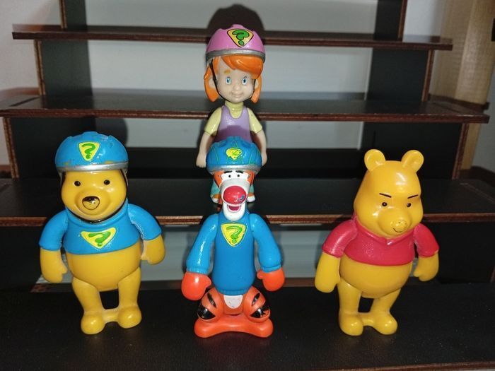 Rare Mattel Disney 2008 Darby Pooh Tigger Figures 8-9cm My Friends Tigger & Winnie The Pooh
