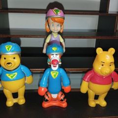 Rare Mattel Disney 2008 Darby Pooh Tigger Figures 8-9cm My Friends Tigger & Winnie The Pooh