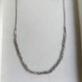 Vintage Sterling Silver Braided Chain  Necklace. length 17" - 2,90g Image 2
