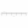 Garden Fence with Spear Top Steel 8.5x0.6 m Black Image 5