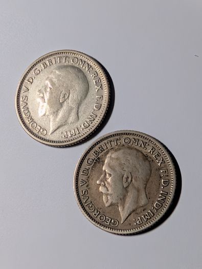 Silver sixpence 1929 1930