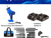 Cordless Reciprocating Saw 21V Adjustable Speed Chainsaw Wood Metal PVC Pipe Cutting Reciprocating Saw Power Too