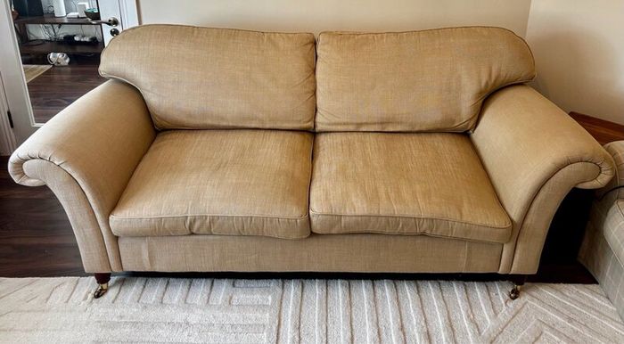 Laura Ashley 3 seater sofa and Tetrad ottoman