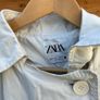 Zara Women's beige neutral long midi maxi Trench Coat belt / Size S oversized Image 2