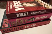 Bret Hart HITMAN, Becky Lynch THE MAN and Daniel Bryan YES Wrestling Book Bundle