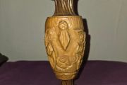 Hand carved wooden Bethlehem Vase