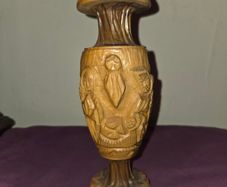 Hand carved wooden Bethlehem Vase
