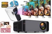 12000Lumens Portable HD LED Projector 1080P Home Theater Multi-Functional Smart