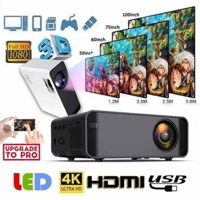 12000Lumens Portable HD LED Projector 1080P Home Theater Multi-Functional Smart