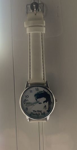 Elvis Wrist watch, White Strap