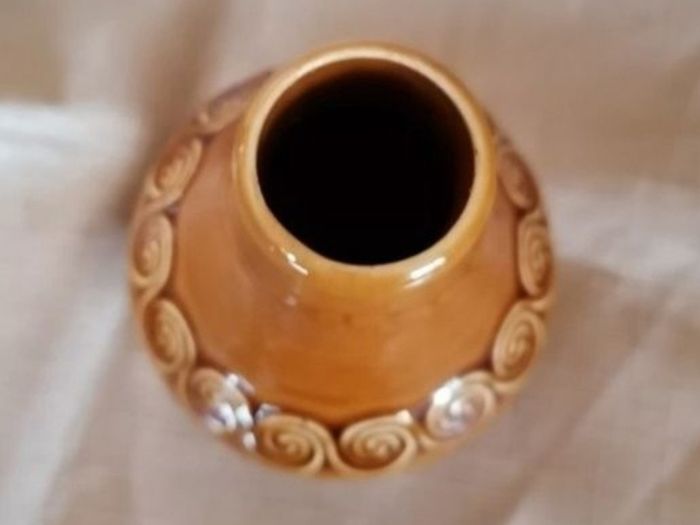 Vintage retro 70's ceramic posy vase from St. Michael's House, Dublin.