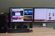 Fujitsu Esprimo Tower PC with Intel i7-7700 CPU 1TB 16GB DDR4 24" LCD Win 11 Office 24 Pro, Wifi, Bluetooth