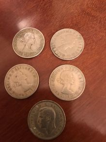 Vintage British Shillings
