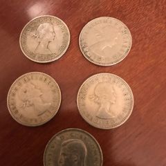 Vintage British Shillings
