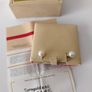 18k / ct Gold Earrings with Natural Pearls and Diamond Image 2