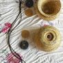 Two NEW rattan ceiling lights Image 6