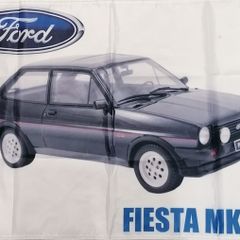 Ford Fiesta MK1 XR2 Black flag. 3ft x 2ft.
