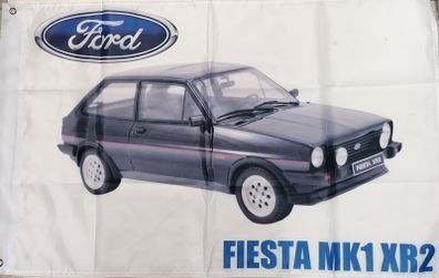 Ford Fiesta MK1 XR2 Black flag. 3ft x 2ft.