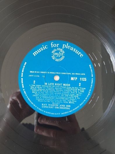 Ray Martin and his Concert Orchestra - In Late Night Mood. EMI/mfp Records. Album LP Record Vinyl. Jazz. Swing. Blues. Big Band.