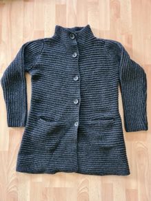 Fisherman out of Ireland Merino & Cashmere Wool cardigan size medium M