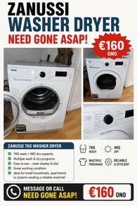 Zanussi 7kg Condenser Tumble Dryer  Excellent Working Order