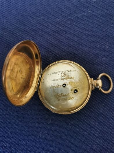 Gold pocket watch