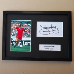 Liverpool FC legend  framed autograph JIMMY CASE