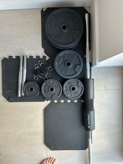 Dumbbells and Bars Weight kit + Bench
