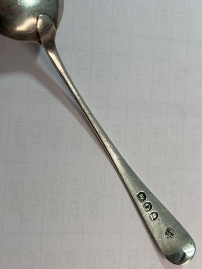 3 solid silver tea spoons