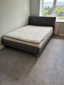 Double bed with mattress