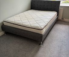 Double bed with mattress
