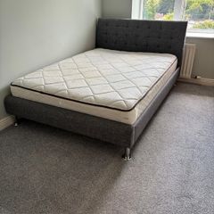 Double bed with mattress