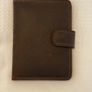 Leather passport holder with card slots Image 4