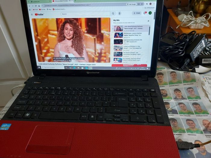 Packard Bell 15.6 inch Laptop, Model mNo. P5WS0, Intel Core i3-2310M CPU, 2.1GHz, 6GB Ram, 500GB Ram, Windows 10, Microsoft Edge, Chrome and VLC