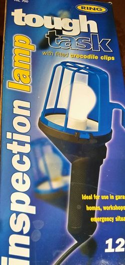 New inspection lamp with fitted crocodile clips