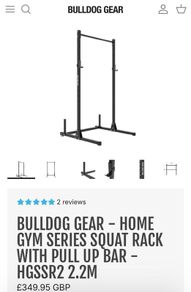 Bulldog Gear - Home gym series squat rack with pull up bar.