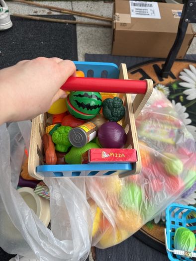 kitchen toys, fruit veg and gadgets