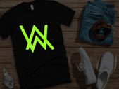 Alan Walker t-shirt glow in the dark logo t-shirt Alan walker dj t-shirt tee top