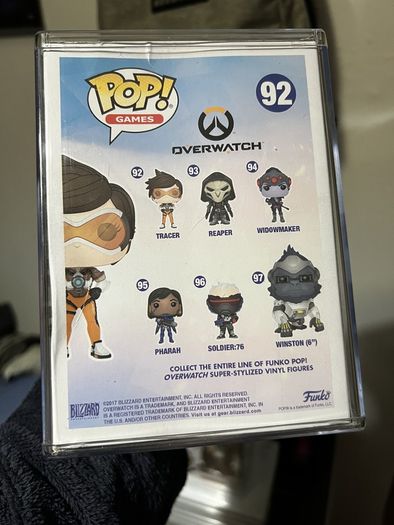 New: Funko Pop: Overwatch #92 Tracer (Posh, 2017, ThinkGeek Excl.) + Funko Pop Stacks Protector