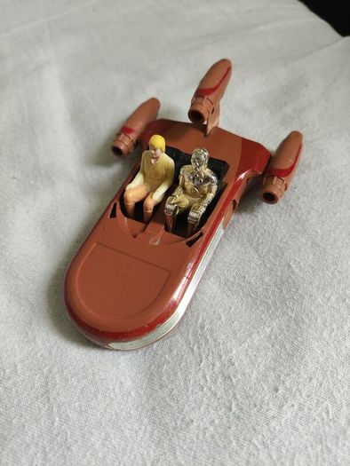 Vintage Star Wars Land Speeder Landspeeder Die Cast Kenner 1978 Tatooine A New Hope Luke Skywalker C3PO Droid