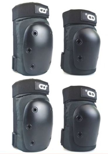ski helmet and hip protectors