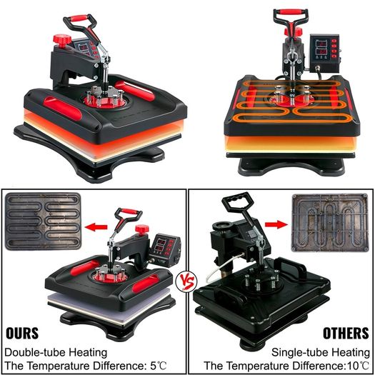 Professional 5-in-1 Heat Press Transfer Machine