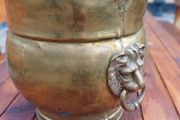 Vintage Brass Coal Bin