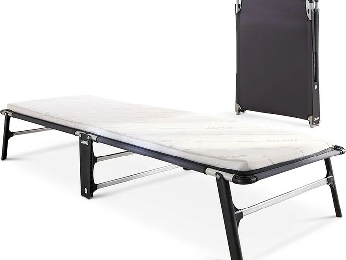 Compact Folding Bed with Comfort Mattress, Single