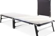 Compact Folding Bed with Comfort Mattress, Single