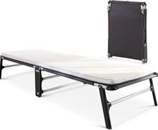 Compact Folding Bed with Comfort Mattress, Single