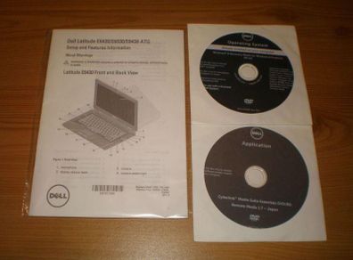 Dell Latitude E6430 E6530 E6430 Manual + CD`s