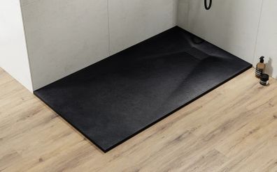 Slim Shower Tray 90x90 Black